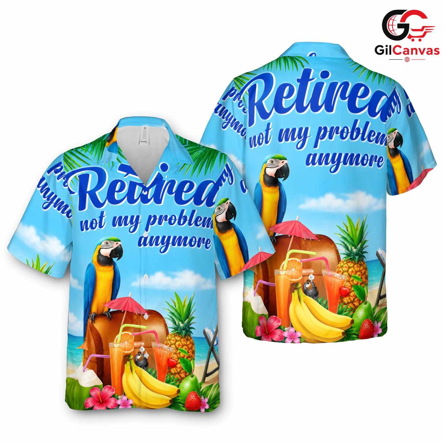 Parrot Design Hawaiian Shirt, Best Tropical Fun for Men Beach Vacations