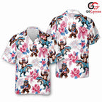 Patriotic Gorilla Dinosaur Tee, Unisex 4th Of July Summer Beach Party Wear