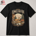 Psalm 42 Deer Graphic T-Shirt Boho Style Nature Lover Custom Unisex Apparel