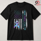 Purple Teal Ribbon Health Tee Unisex Suicide Prevention Awareness Gift All