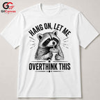 Raccoon Coffee Lover T-Shirt Humorous Custom Art Design Unisex Novelty Gift