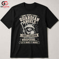 Raccoon Guardian Angel Shirt Whispering Fun Novelty Graphic Unisex Apparel
