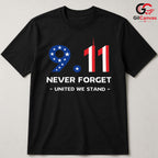 Remembrance Day Memorial Shirt Unisex Never Forget September Event Gift All