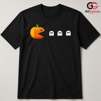 Retro Arcade Maze Ghost Tee Shirt Unisex Funny Spooky Gamer Party Costume