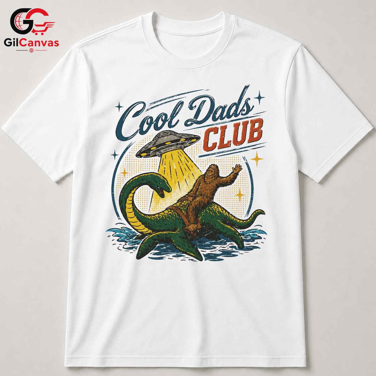 Sasquatch Sea Monster T-Shirt Unisex Funny Dad Gift Cool Creature Graphic Tee