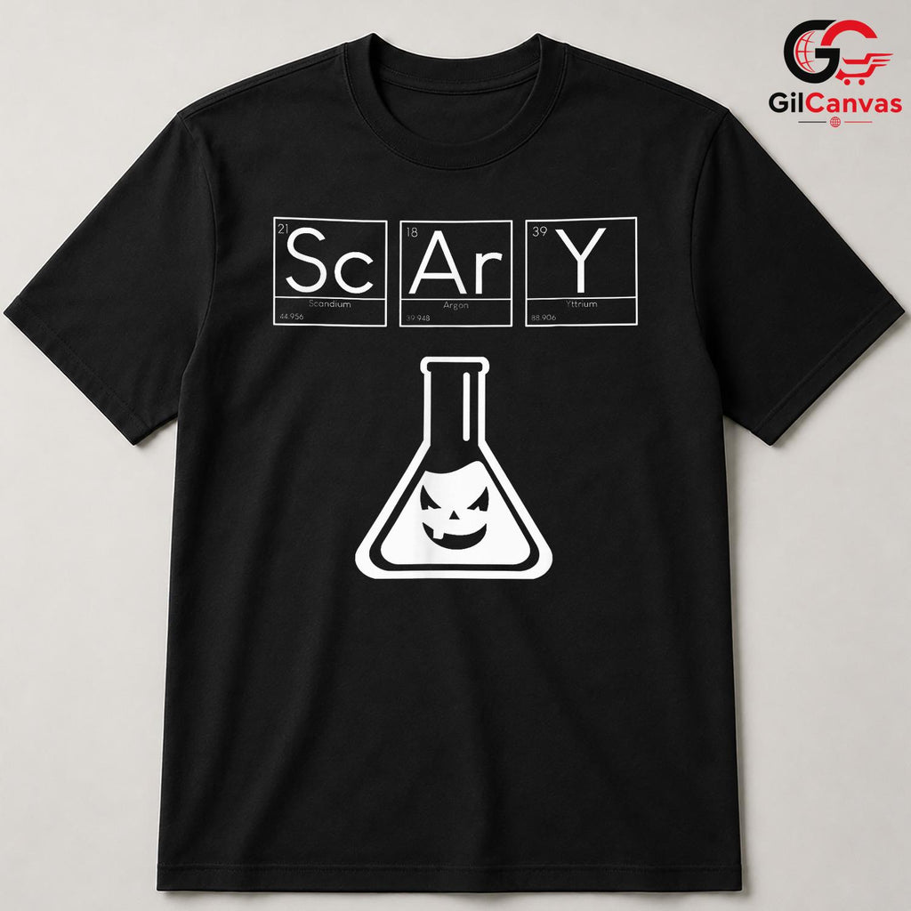 Scary Science Chemistry T-Shirt Unisex Fun Spooky Halloween Gift Idea For Kids