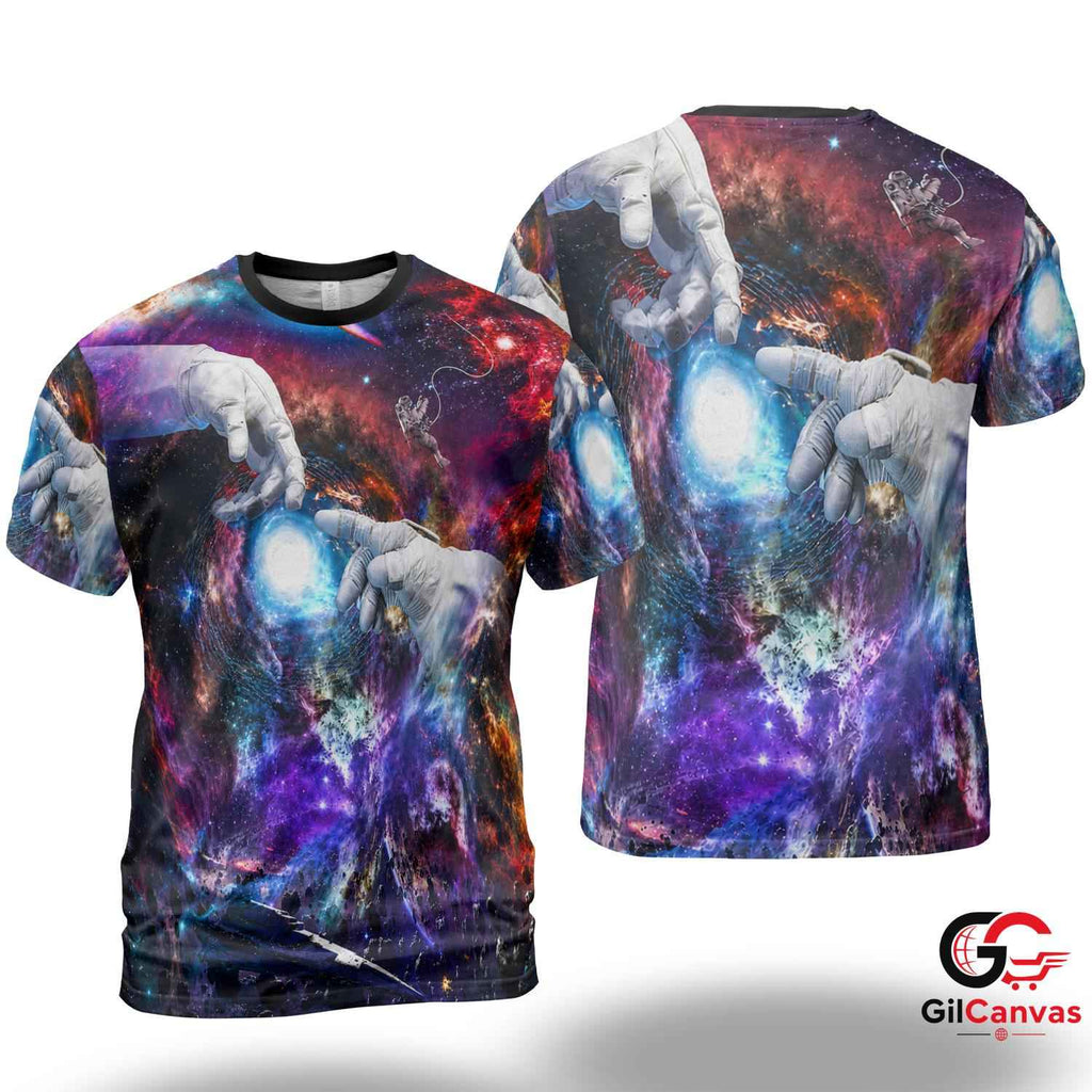 Sci-Fi Cosmic Art 3D T-Shirt, Unique Unisex Space Graphic Tee For Enthusiasts
