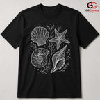 Seashell Nautical T-Shirt Beach Lover Women Casual Summer Apparel Unisex Gift