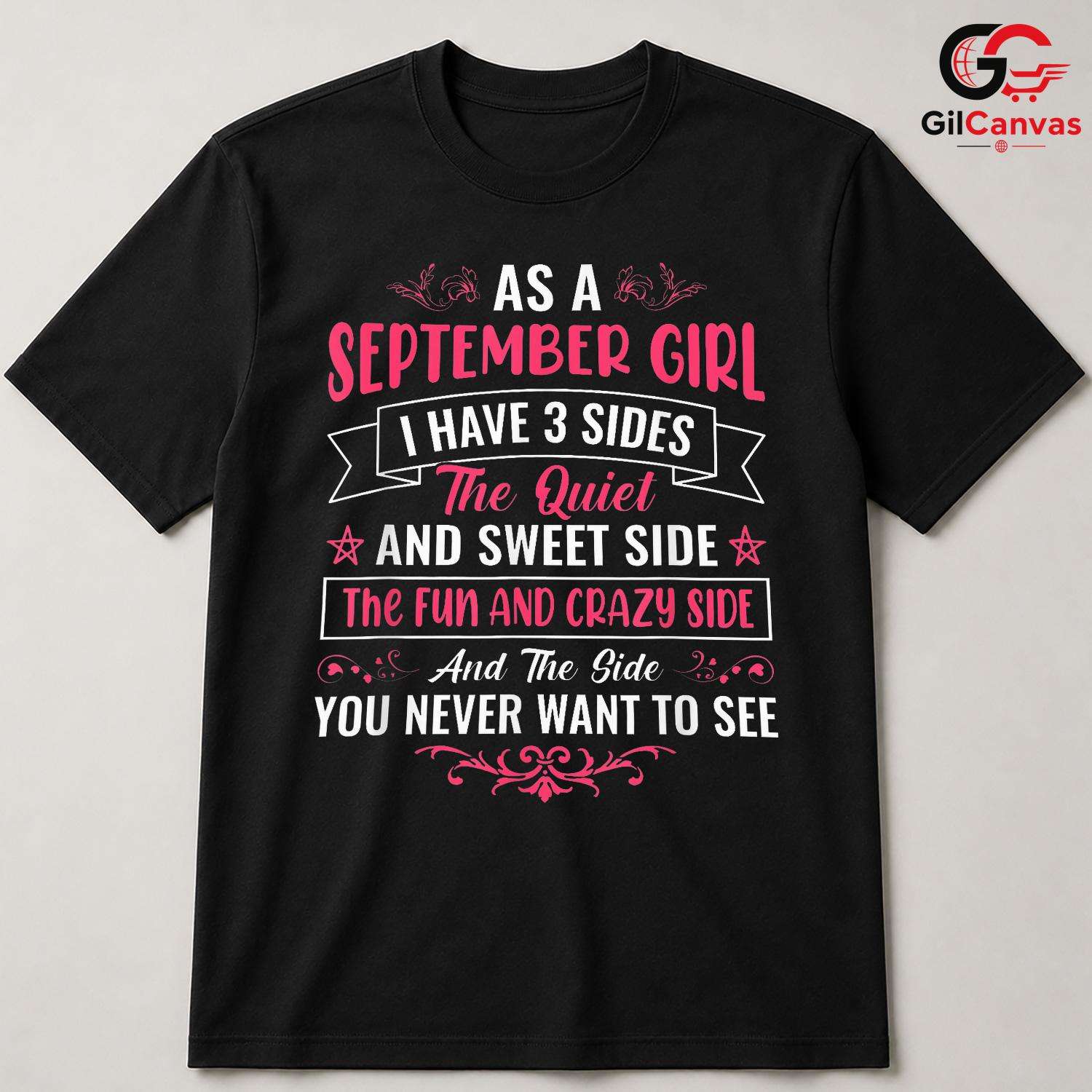 September Girl Crazy Tee Shirt Unisex Fun Birthday Celebration Gift For Women