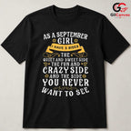 September Girl Funny Tee Shirt Unisex Fun Birthday Celebration Gift Idea Her