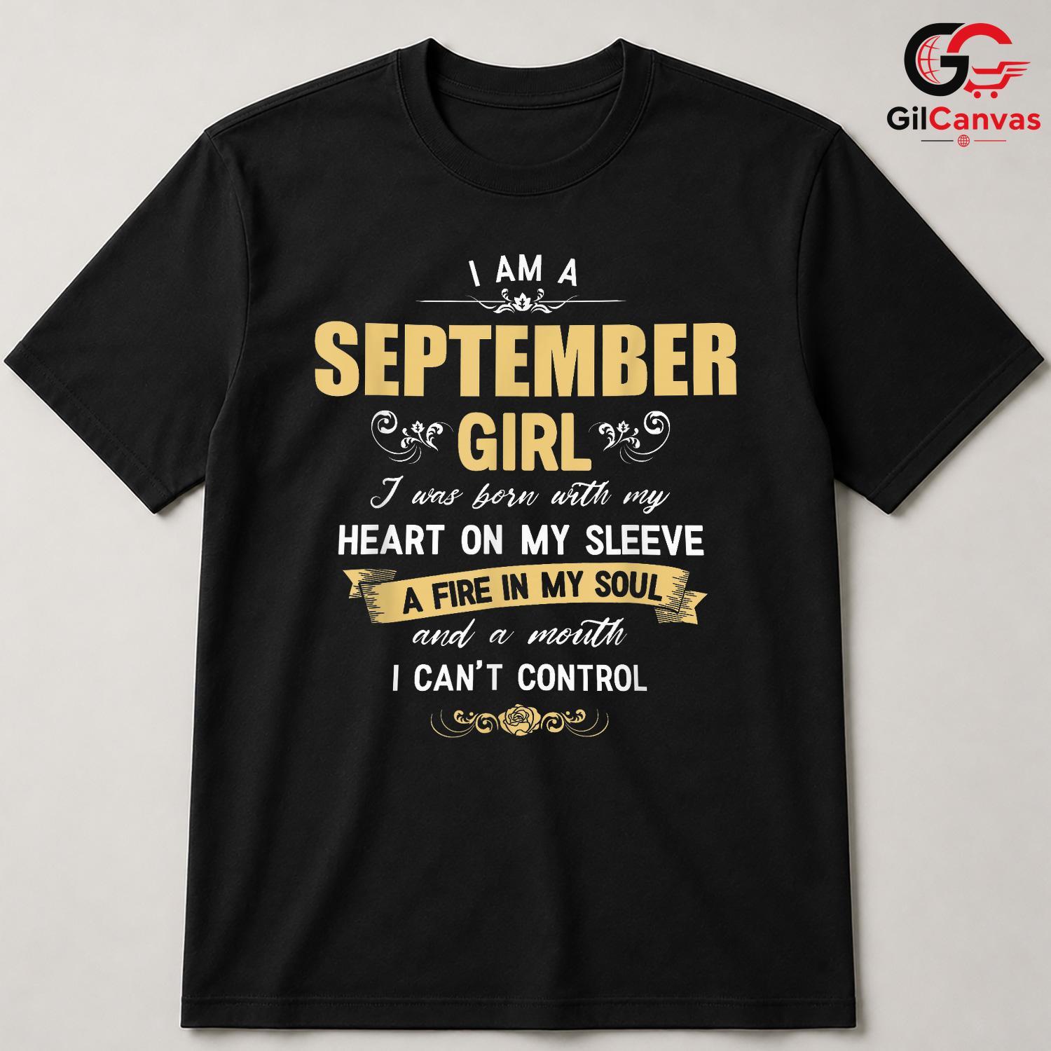 September Girl Special Tee Shirt Unisex Perfect Birthday Celebration Gift Her