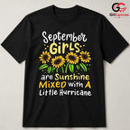 September Girl Sunshine T-Shirt Unisex Fun Birthday Celebration Gift For Women