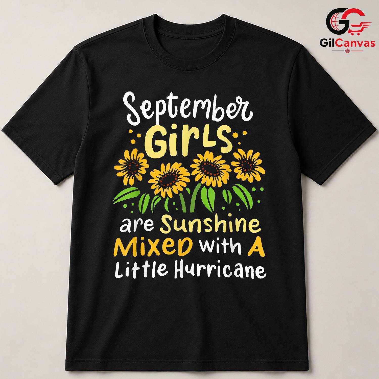 September Girl Sunshine T-Shirt Unisex Fun Birthday Celebration Gift For Women