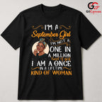 September Girl Unique T-Shirt Unisex Fun Birthday Celebration Gift For Women