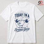 Serious Goose Gym T-Shirt Unisex Fitness Enthusiast Funny Gag Gift Graphic Shirt