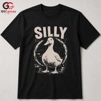 Silly Duck Quote T-Shirt Funny Humor Gift For Kids Unisex Fun Graphic Shirt