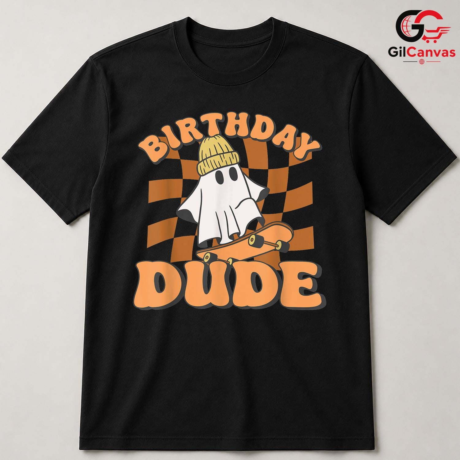 Skateboard Ghost Dude Tee Shirt Unisex Fun Birthday Gift Idea For Kids Teens