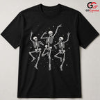 Skeleton Dance T-Shirt Halloween Party Wear Fun Casual Gift For Men Women Tee