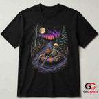 Skeleton Pineapple Float T-Shirt Spooky River Halloween Unisex Graphic Apparel