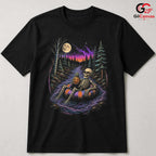 Skeleton Pineapple Float T-Shirt Spooky River Halloween Unisex Graphic Apparel
