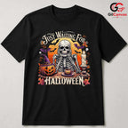 Skeleton Pumpkin Spooky T-Shirt Unisex Perfect Halloween Season Gift Adults
