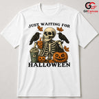 Skeleton Pumpkins Halloween T-Shirt Unisex Perfect Fall Event Gift For Adults