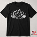 Snowy Peak Mountain T-Shirt Wilderness Exploration Unisex Hiking Graphic Tee