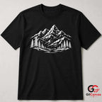 Snowy Peak Mountain T-Shirt Wilderness Exploration Unisex Hiking Graphic Tee