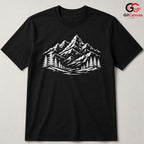Snowy Peak Mountain T-Shirt Wilderness Exploration Unisex Hiking Graphic Tee