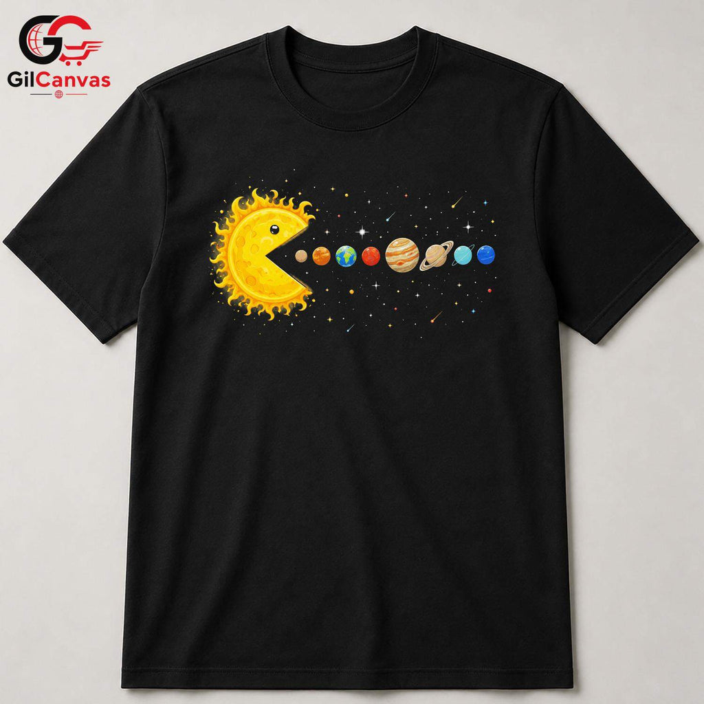 Space Galaxy Planet T-Shirt Sun And Planets Fun Themed Idea Men Women Gift