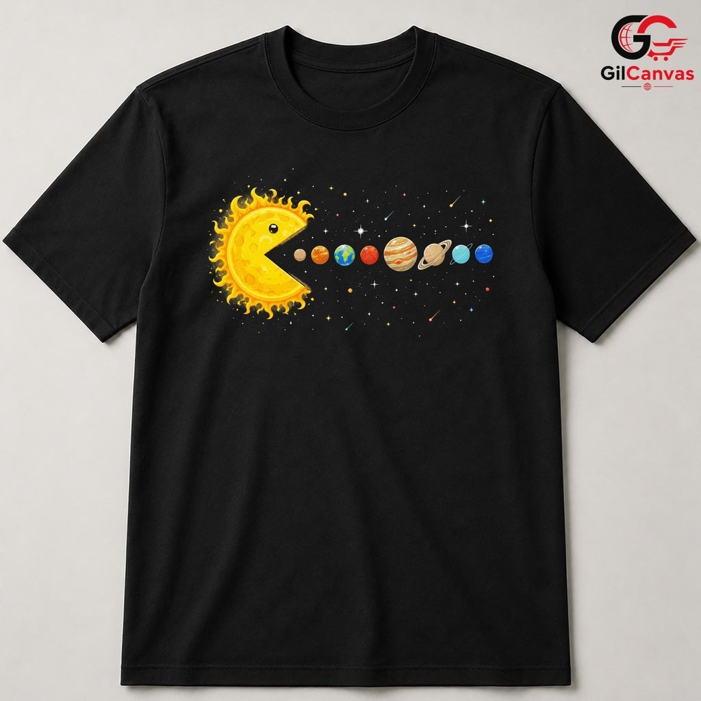 Space Galaxy Planet T-Shirt Sun And Planets Fun Themed Idea Men Women Gift