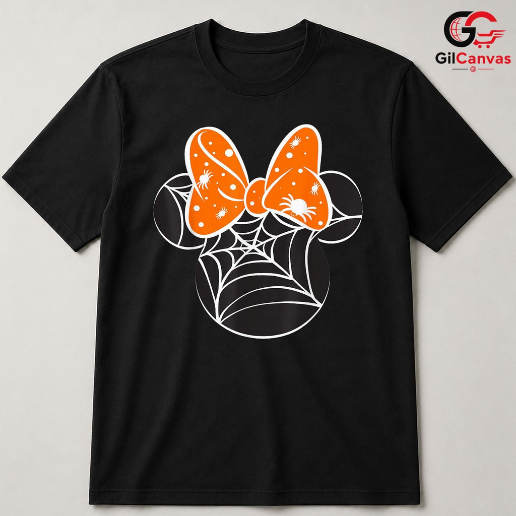 Spider Web Halloween Tee Shirt Unisex Fun Spooky Season Gift Kids And Teens