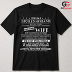Spoiled Husband October T-Shirt Unisex Awesome Wife Birthday Gift For Men