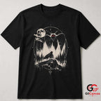 Spooky Moth Owl Graphic T-Shirt Halloween Nature Adventure Unisex Apparel