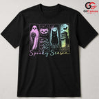 Spooky Season Ghost Cat Tee Shirt Unisex Perfect Halloween Gift For Kids Adults