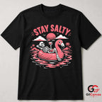 Stay Salty Skeleton Flamingo T-Shirt Tropical Summer Beach Unisex Graphic Apparel