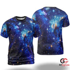 Stunning Space Nebula 3D T-Shirt, Vivid Unisex Astronomy Graphic Tee Gift Birthdays