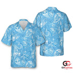Stylish Floral Hawaiian Shirt Summer Outings Men Beach Casual Wear Outfits