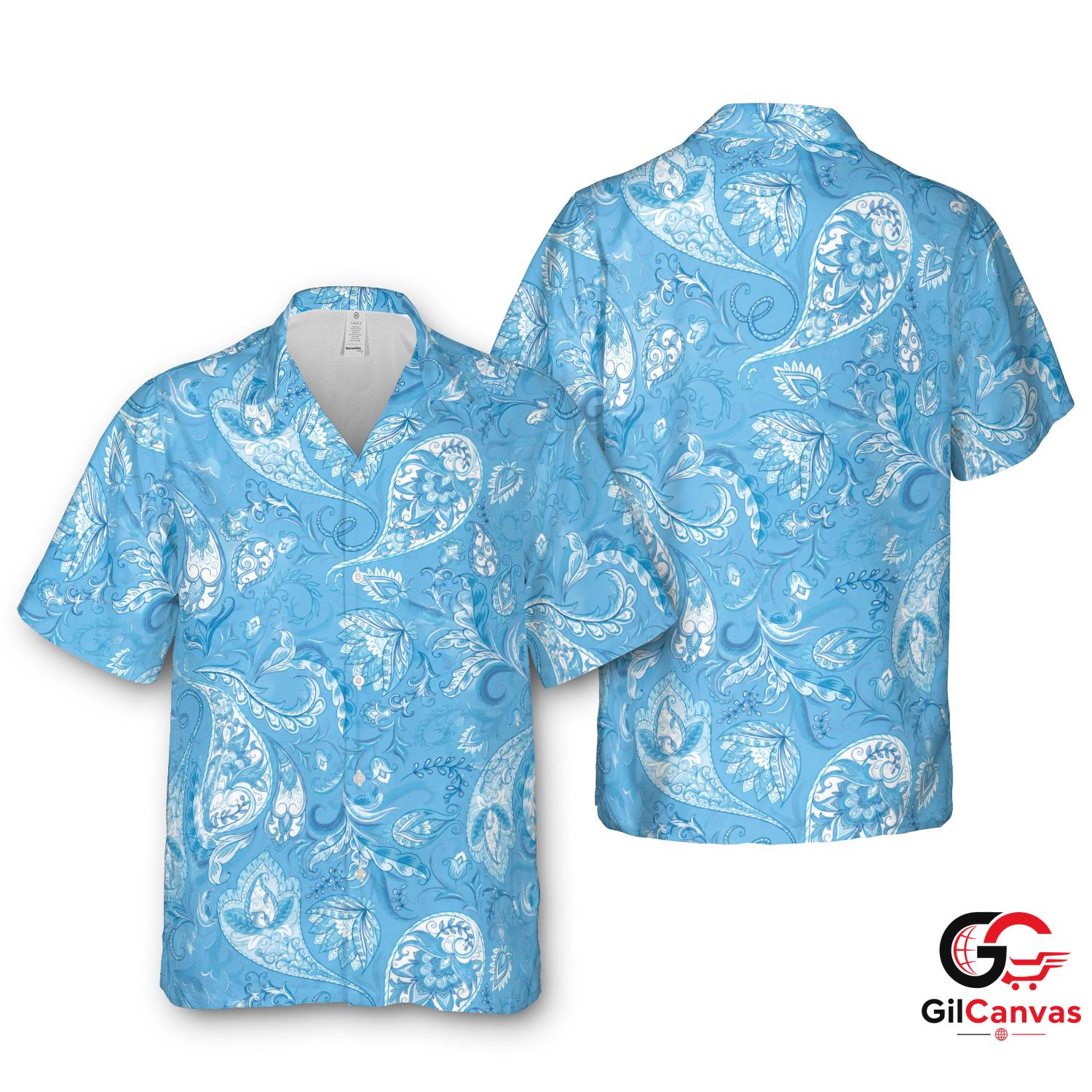 Stylish Floral Hawaiian Shirt Summer Outings Men Beach Casual Wear Outfits