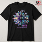 Suicide Awareness Mental T-Shirt Unisex Inspirational Advocate Gift Friends
