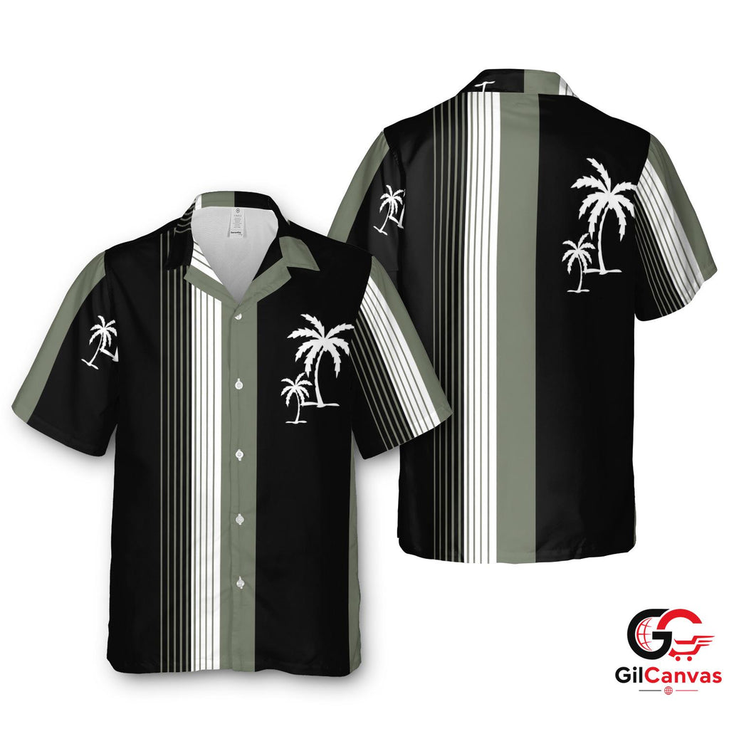 Summer Palm Tree Hawaiian Tee For Unisex Vacation Cool Tropical Style Outfit