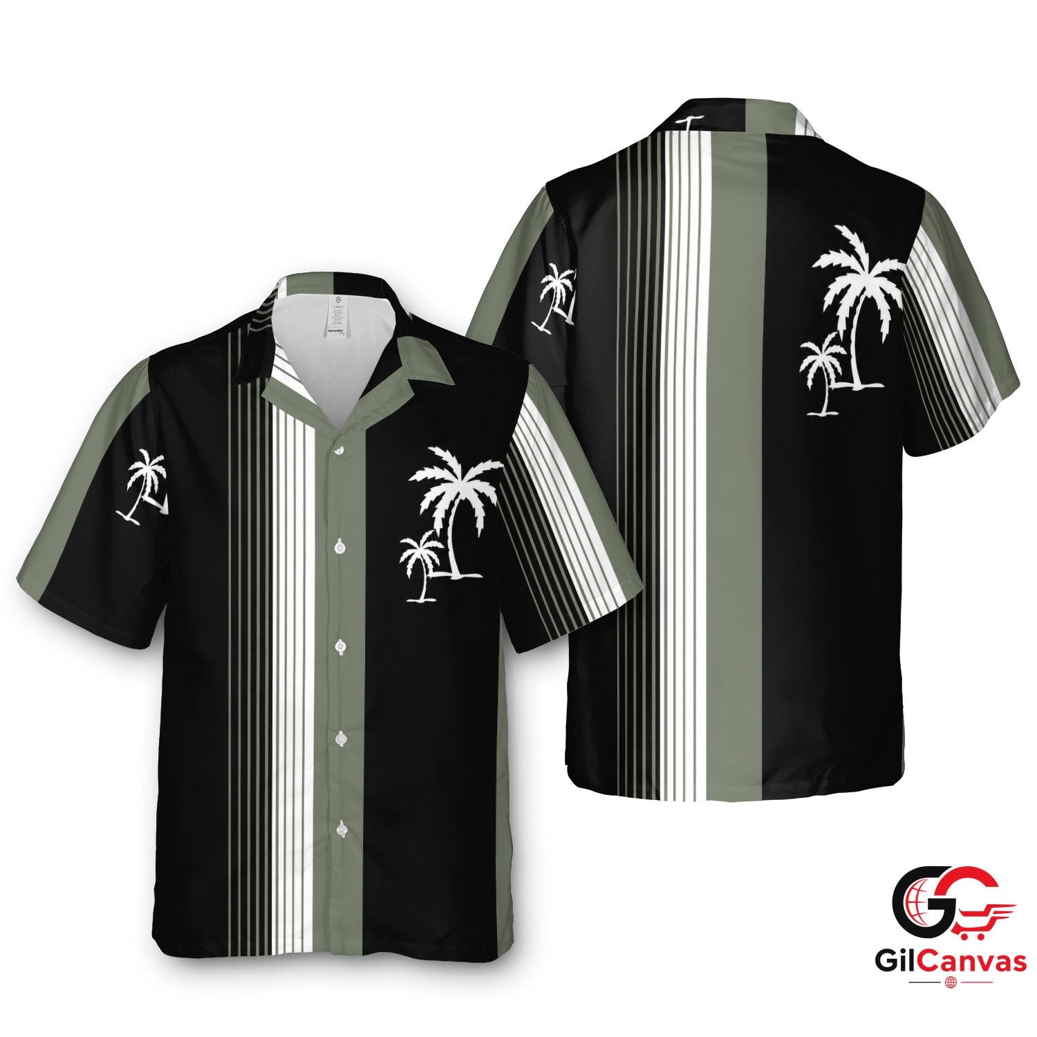 Summer Palm Tree Hawaiian Tee For Unisex Vacation Cool Tropical Style Outfit