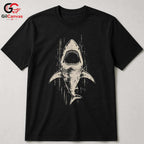 Summer Shark Beach T-Shirt Ocean Lover Adventure Apparel Unisex Graphic Tee