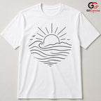 Summer Surf Sunset Tee Shirt Beach Lover Outdoor Activity Unisex Apparel