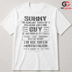 Taken By Awesome Guy Fall Tee Unisex September Birthday Relationship Gift