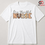 Thankful Nurse Fall T-Shirt Unisex Healthcare Worker Medical Perfect Gift