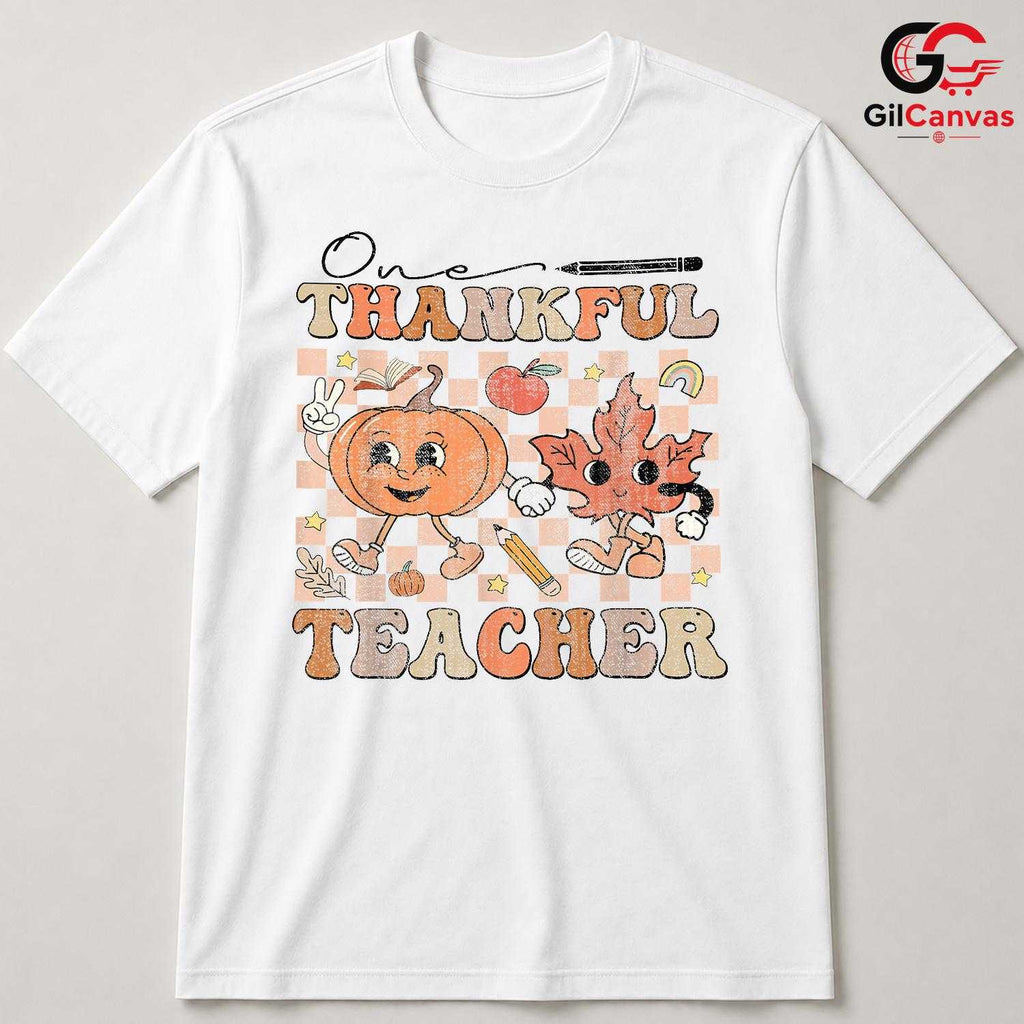 Thankful Teacher Fall T-Shirt Unisex Autumn Celebration School Gift For All