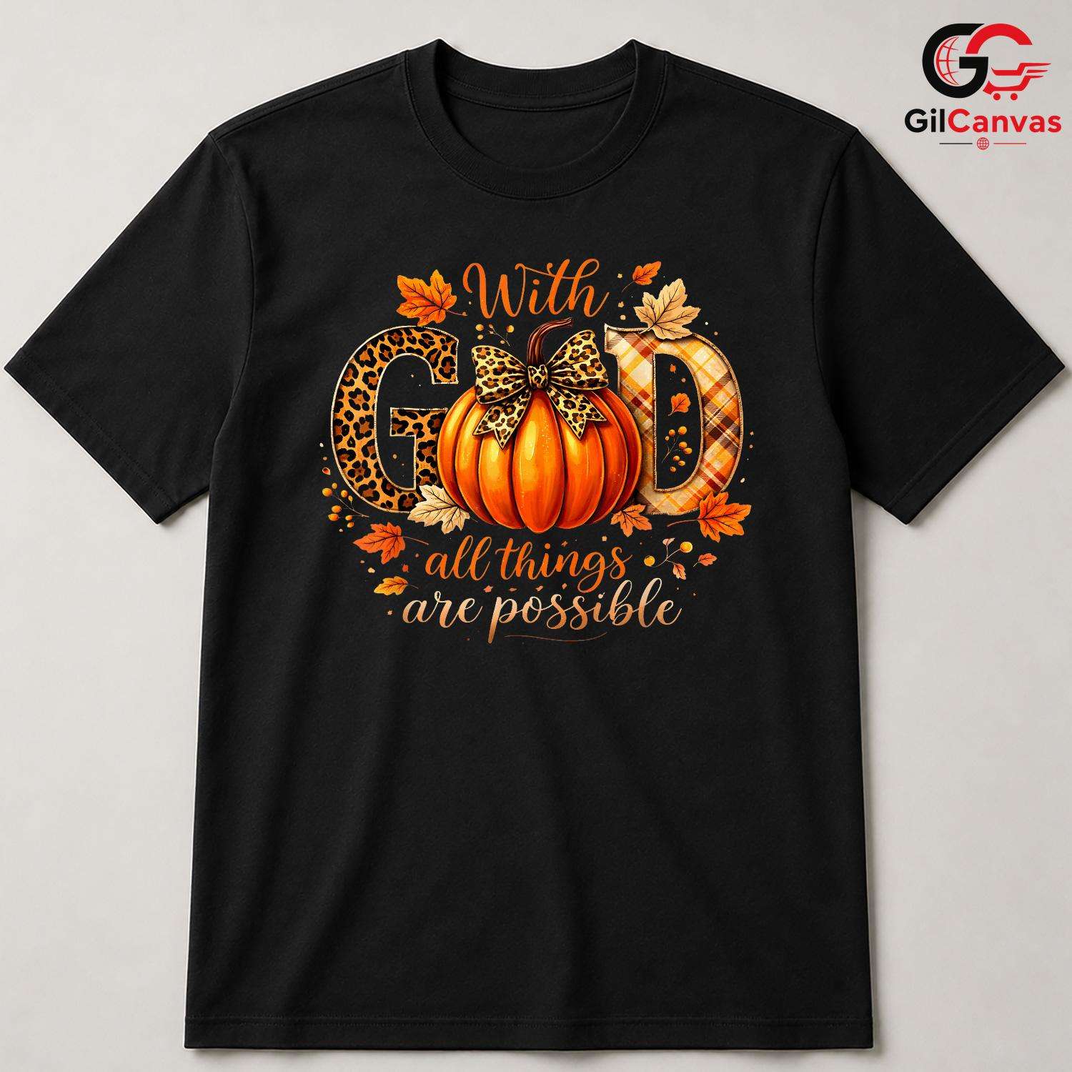 Thanksgiving Pumpkin Leaf Tee Unisex Family Gathering Holiday Gift For All