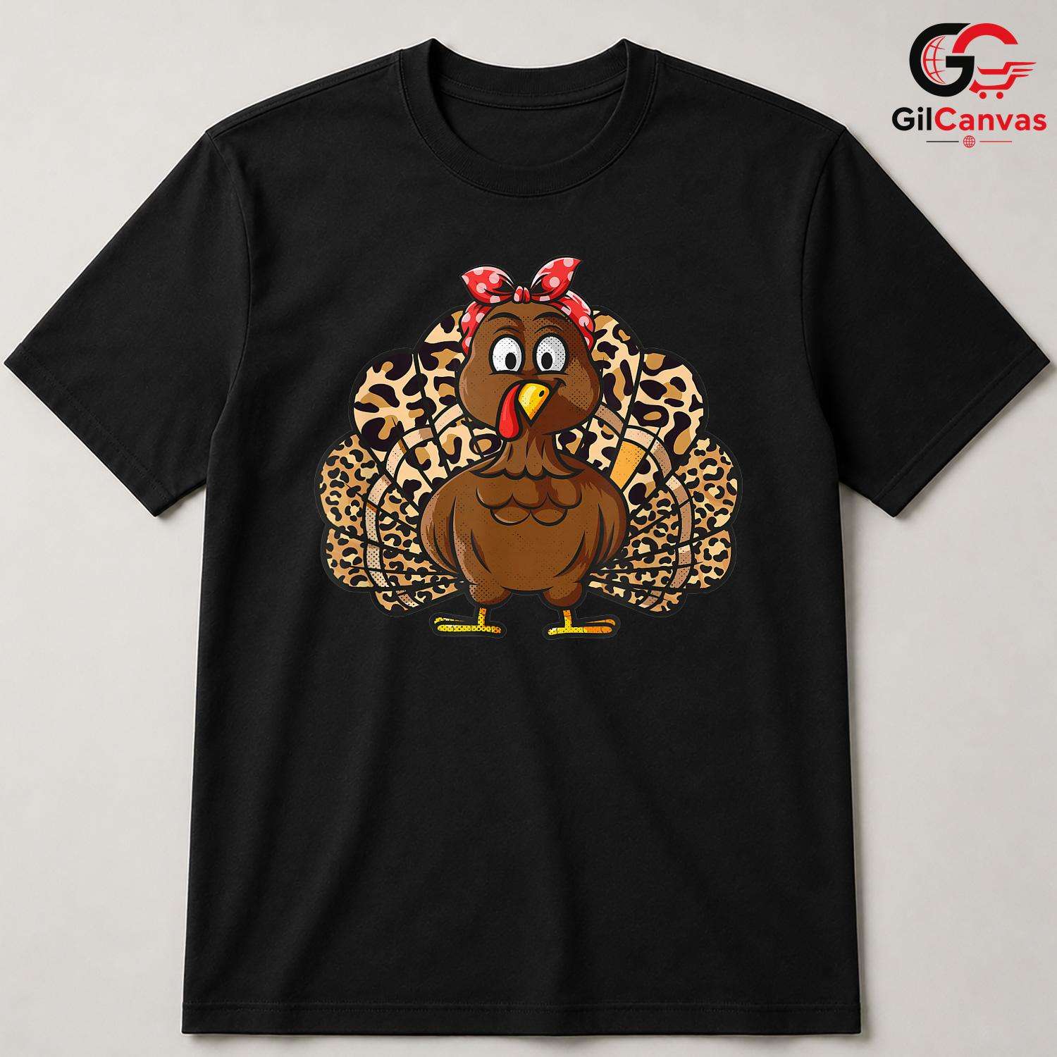 Thanksgiving Turkey T-Shirt Unisex Cute Fall Holiday Festival Gift For Kids