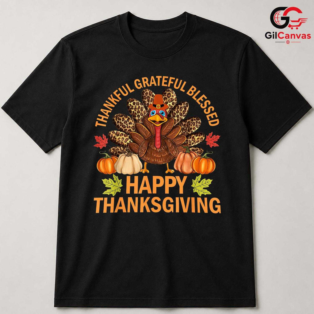 Thanksgiving Turkey T-Shirt Unisex Fall Family Gathering Dinner Perfect Gift